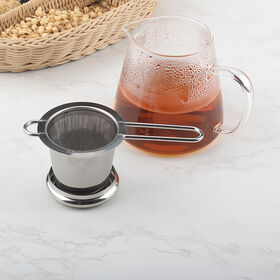 Extra Fine Mesh Stainless Steel Tea Infuser Strainer for Brewing Loose Tea Leaf
