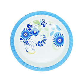 15.5 inch serving trays for home restaurant , unbreakable melamine round trays platters