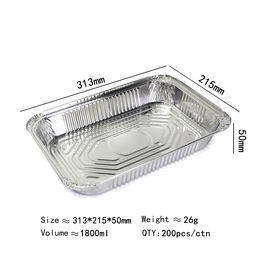 Buy Wholesale China Disposable Muffin Pan Bulk Food Containers Aluminum  Foil Aluminum Foil Container Rectangle & Disposable Tableware at USD 5