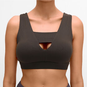 Sutiã de yoga com suporte, à prova de choque, suporte para treinamento, estilo colete, costas bonitas, roupa íntima esportiva de yoga feminina