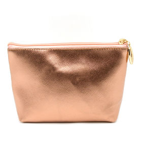 Rose Gold Small Cosmetic Bag,Portable Cute Travel Makeup Bag for Women