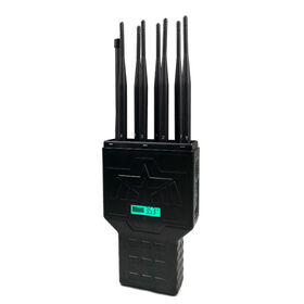 Brouilleur GPS portable haute puissance 30 mètres avec 8 antennes 16W pour Lojack GPS GSM