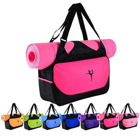 Yoga Gym Bag For Women, Gym Duffel Bag With Yoga Mat Holder Shoe