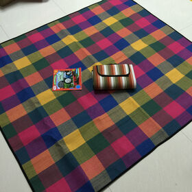 Premium Foldable Cashmere Feel Picnic Blanket, Waterproof Sandproof Large Outdoor Beach Camping Travel Mat