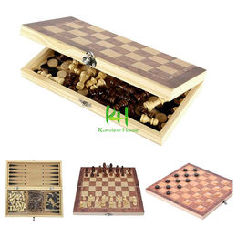 Buy Wholesale India Wooden Chess Set High Quality Folding Chess Board  Standard Level Professional Use With Customization Of Logo Design And Size  & Wooden Chess Play Board Set at USD 7