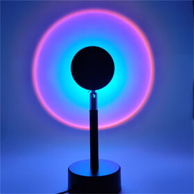 Luz nocturna LED artística, lámpara de mesa LED recargable por USB, luz nocturna romántica, luz de proyección de atardecer
