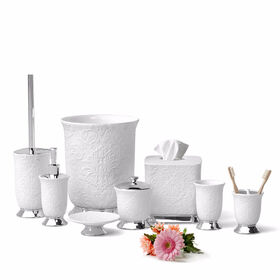 Buy Wholesale China White Color Ceramic With Wood Top Bathroom Sets  Toothbrush Holder & Cermaic Crafts at USD 1.9