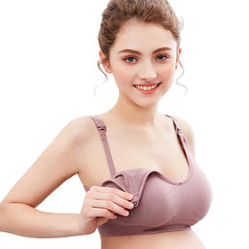 Maternity Bra Front Buckle Lace Nursing Bras Seamless Pregnancy