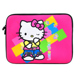 15.6 inchTablet Briefcase Notebook Sleeve Case Laptop Sleeve Bag Cartoon Hello Kitty Laptop Sleeve Case Cover 