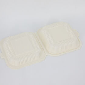 Buy Wholesale China 600ml Disposable Lunch Box Eco-friendly Food Packaging  Bagasse Food Containers Packaging Box & Lunch Box at USD 0.056