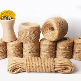 Buy Wholesale China 50m Diy Twisted Burlap Natural Jute String Jute Twine  Colored Craft Jute Rope & String Jute Twine at USD 0.4