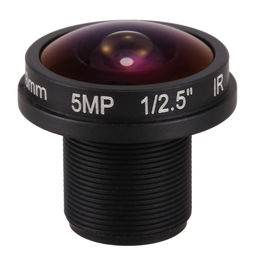CCTV Lens HD 5mp Fisheye View CCTV Wide Angle Camera Lens with 1.8mm Focal Length 180° Wide Angle for Fisheye Security Cam