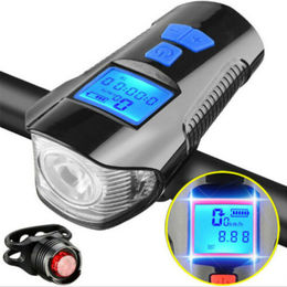 Luz de bicicleta recargable con USB de ciclo de luz Bi impermeable, 
