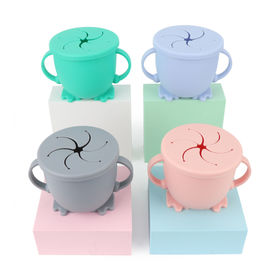 China Silicone Snack Cup Baby Collapsible Wholesale Factory l