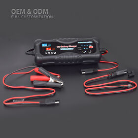 Cargador de Batería Inteligente 12V 3A 5A 6A 10A para Motocicletas y Coches, Reparación de Baterías de Plomo-Ácido