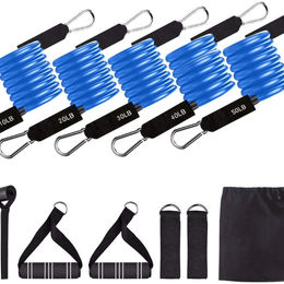 Buy Wholesale China Resistance Bands Set With Handles For Fitness