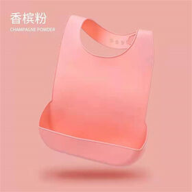 Bavoir en silicone imperméable écologique facile à nettoyer avec impression de logo personnalisé pour bébé en gros