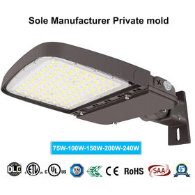 Private mold Dimmable 200W LED Parking Lot Light with Photocell Sole Manufacturer