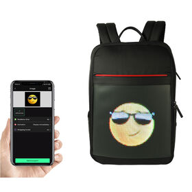 Trend LED Display Bag Mobile Phone Control Programmable Advertising Light  Display Screen Backpack Portable Travel LED Sling Bag