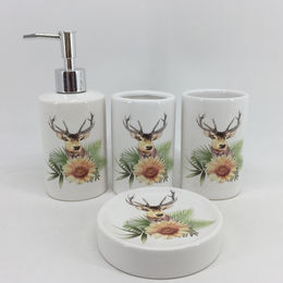Buy Wholesale China Rubber Paint Ceramic Bathroom Accessory Set W
