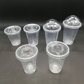 Buy Wholesale China 16oz (500ml) U-shape Bottom Clear Pp Injection Disposable  Plastic Juice Cup & Injection Cup at USD 0.01