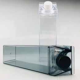 Bouteille d'eau carrée en plastique transparent pour carton de lait - Chine  Bouteille d'eau de lait et bouteille de carton de lait acrylique prix