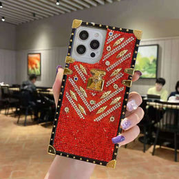 Buy Wholesale China Box Shape Backcase Phone Case With Rhinestone Ins  Popular Stylish & Lv Backcase at USD 3.5