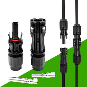 Kit de Conector de Cable Solar IP68 Impermeable de 50A con Núcleo de Cobre Certificado por TUV para Sistemas Fotovoltaicos