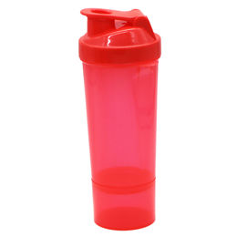 Buy Wholesale China 600ml/20oz Protein Powder Shaker Cup Plastic Gym Shaker  Water Bottle With Compartment & Shaker Bottle at USD 1.15