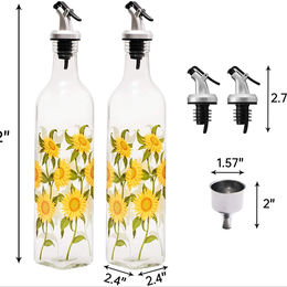 Seasoning Set Ceramic Oil Bottle Tank Combination Kitchen Square Shape  Olive Oil Bottles with Non-Drip Spouts Spice Bot - China Jar and Glass Spice  Jar price