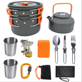 Camping Cooking Set Odoland 5-Piece Camping Cookware Set Non