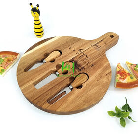 Natural Texture, High-End Aesthetics Snack plates Acacia Wood plates good for home and restaurant