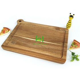 Food-Grade Material, Safe Contact Acacia Wood Cutting Board Antibacterial Anti-Slip Kitchen Chopping for home