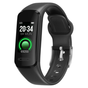 Pulseira inteligente IP68 à prova d'água monitor de sono fitness frequência cardíaca temperatura corporal esportes smart watch