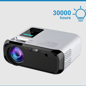 Vidéoprojecteur WiFi Bluetooth 1080P Projecteur Portable Soutien, 7500 LM  Projecteur Home Cinéma 100 000 Heures Mini Projecteur sans Fil 300 avec