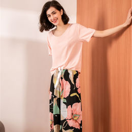 Sleepwear Supplier Custom Silk Pajama Set For Women Luxury Sateen