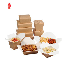 Custom Take Away Biodegradable Disposable Lunch Food Kraft Paper Noodl –  Fastfoodpak