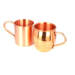 Custom Copper Mugs Barrel Shape Copper Mug, 16 oz