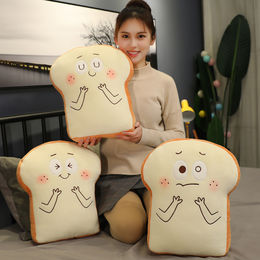 Simulation Bread Toast Cushion Stuffed Memory Foam Sliced Bread