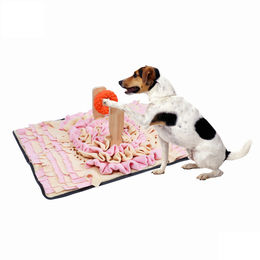 Buy Wholesale China Pet Snuffle Mat With Wooden Shelf Leaky Puppy