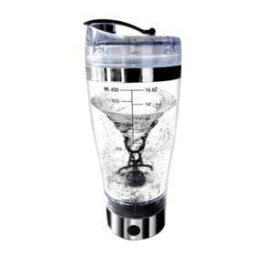 Botol Shaker Elektrik Baru dengan Baterai/USB, Pengaduk Protein Vortex