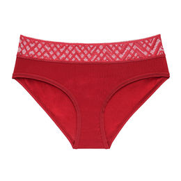 2021 New Style Red Lace Cotton Fabric Ladies Low Waist, Breathable and Quick -Drying Underwear Women - China Underwear and Briefs price