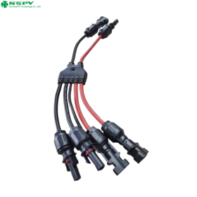 Arnés de Cableado Solar PPE/TPE/PA para Cable PV de 4/6 mm² y Conector de Cable 4.0, Arnés Solar en Y para Sistema Solar