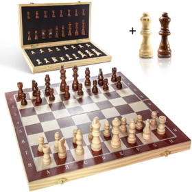 Buy Wholesale India Wooden Chess Set High Quality Folding Chess Board  Standard Level Professional Use With Customization Of Logo Design And Size  & Wooden Chess Play Board Set at USD 7