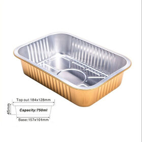 Wadah Aluminium Foil Sekali Pakai untuk Microwave, Penggunaan Pesta Dapur Praktis