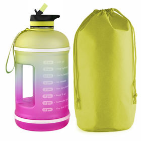 THE GYM KEG 1 Gallon Yellow-Pink Gradient Water Bottle