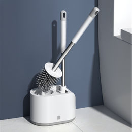 Silicone Bristle Golf Toilet Brush for Bathroom Storage and
