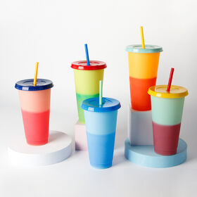 wholesale reusable aluminum color changing cups