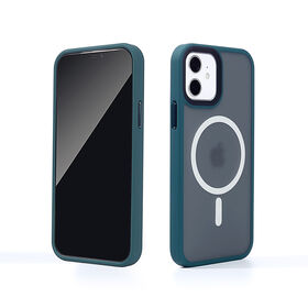 PC- und Soft-TPU-Hülle für iPhone 12/12Pro, kabelloses magnetisches Lade-Clear-Case mit Magnet
