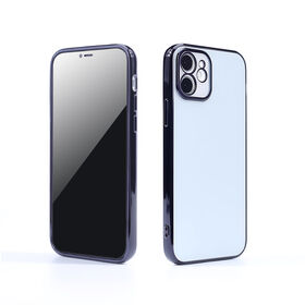 Kompatible iP12 Pro Hülle, Superklare, galvanisierte TPU-Hülle für iPhone 12 Pro Max